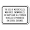 Signmission Safety Sign, 12 in Height, Aluminum, 18 in Length, School Safety - The Use A-1218 School Safety - The Use - alternate 1